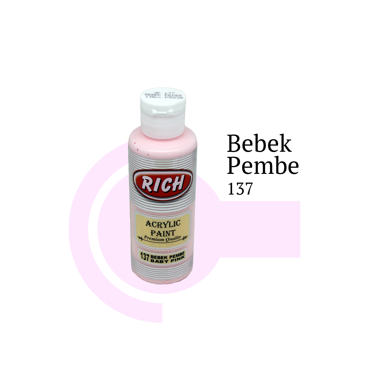 Akrilna boja RICH baby pink 137