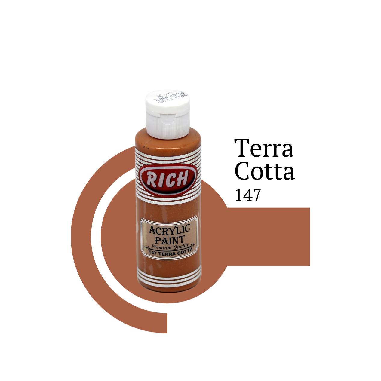 Akrilna boja RICH terra cotta 147