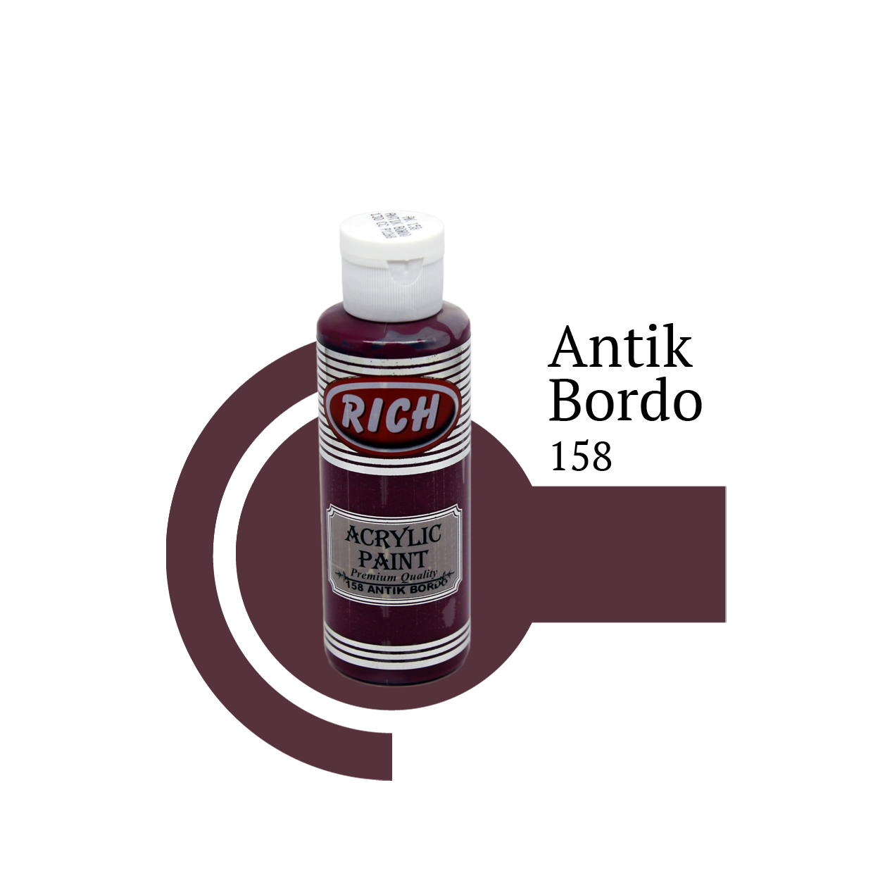Akrilna boja RICH antique burgondy 158
