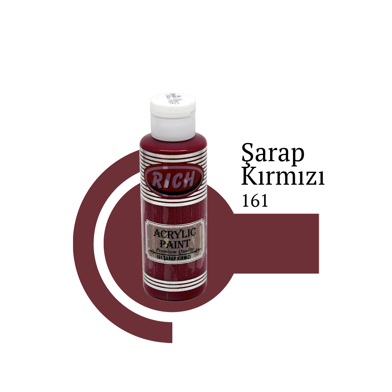 Akrilna boja RICH wine red 161