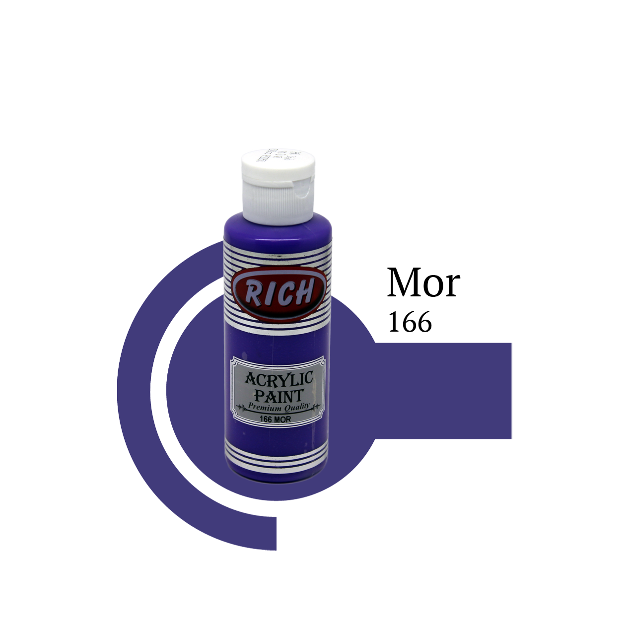 Akrilna boja RICH puce 166