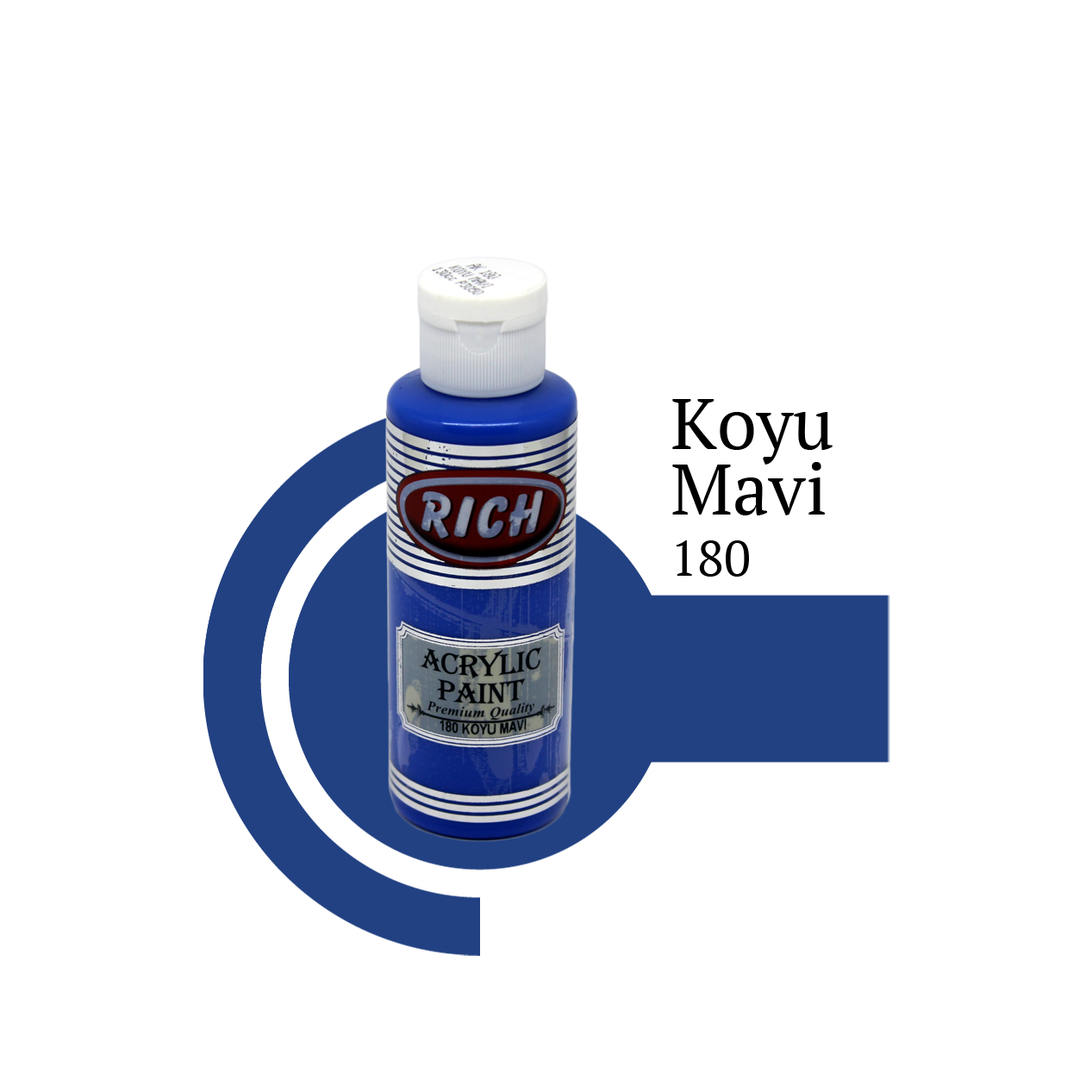 Akrilna boja RICH dark blue 180