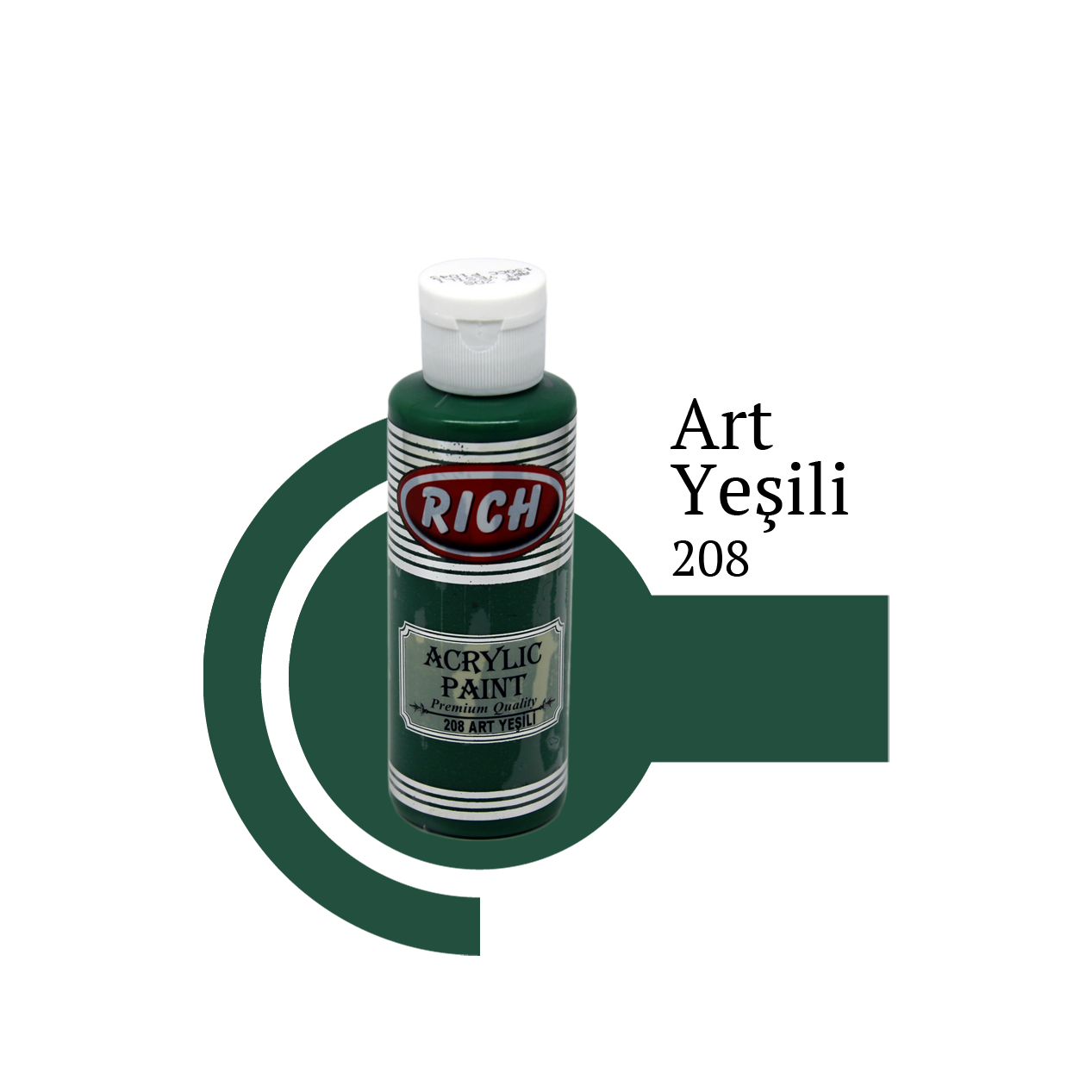 Akrilna boja RICH art green 208