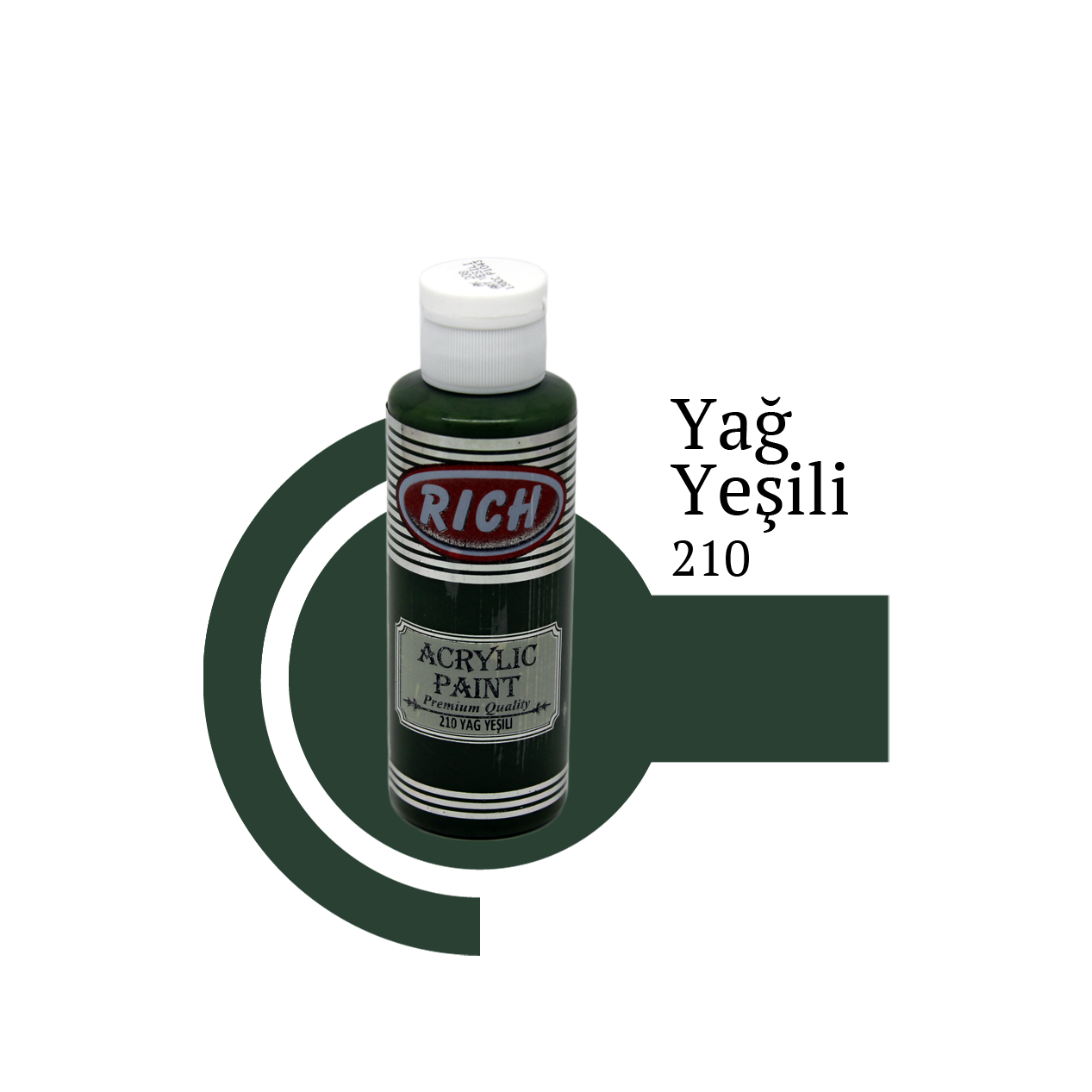 Akrilna boja RICH oil green 210