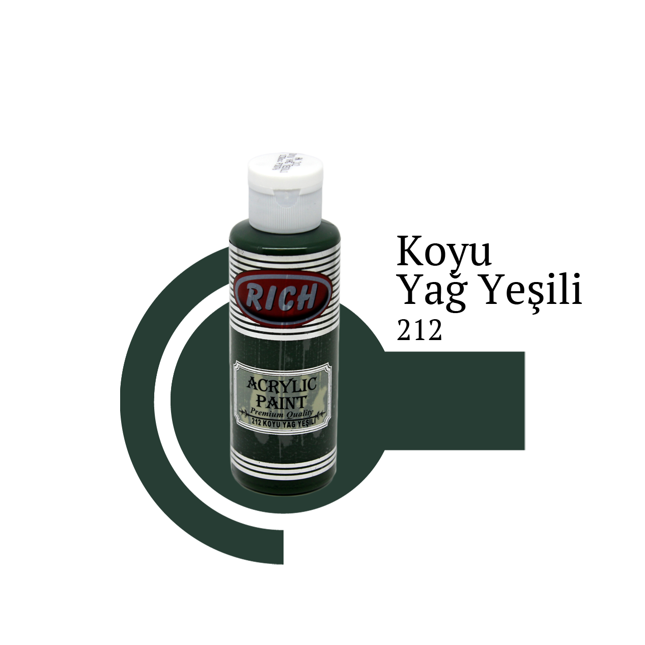 Akrilna boja RICH dark oil 212