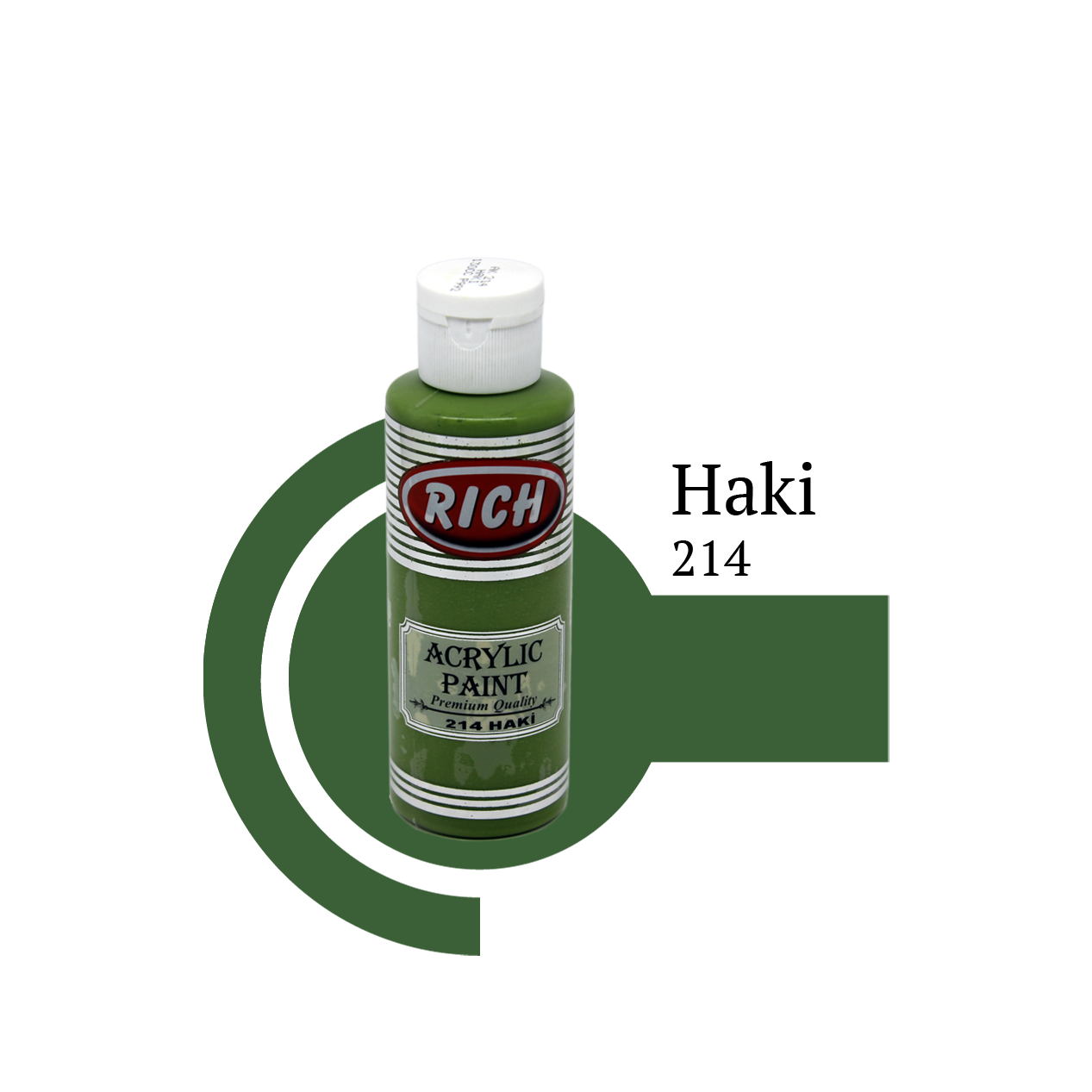 Akrilna boja RICH haki 214