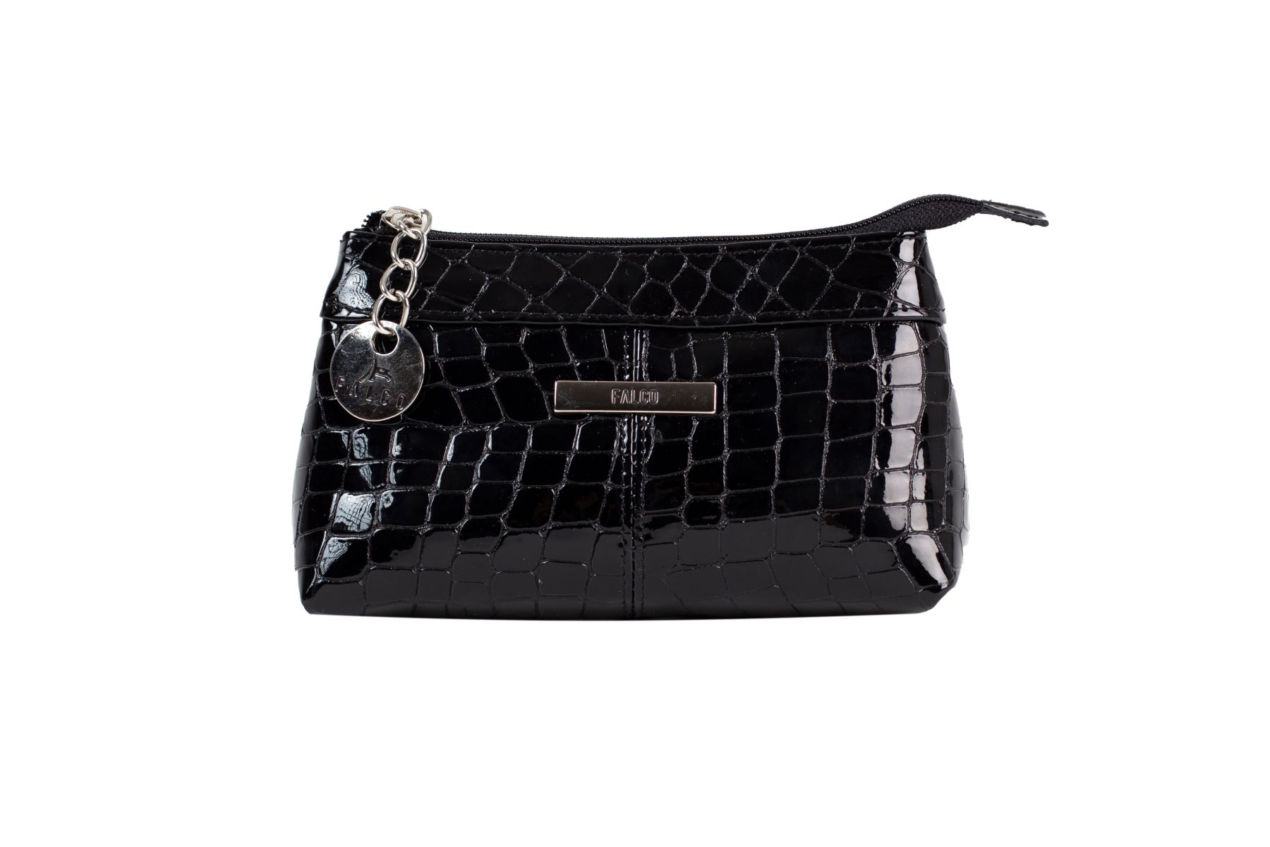 Falco ženski neseser - Crna kroko lak 7110-11