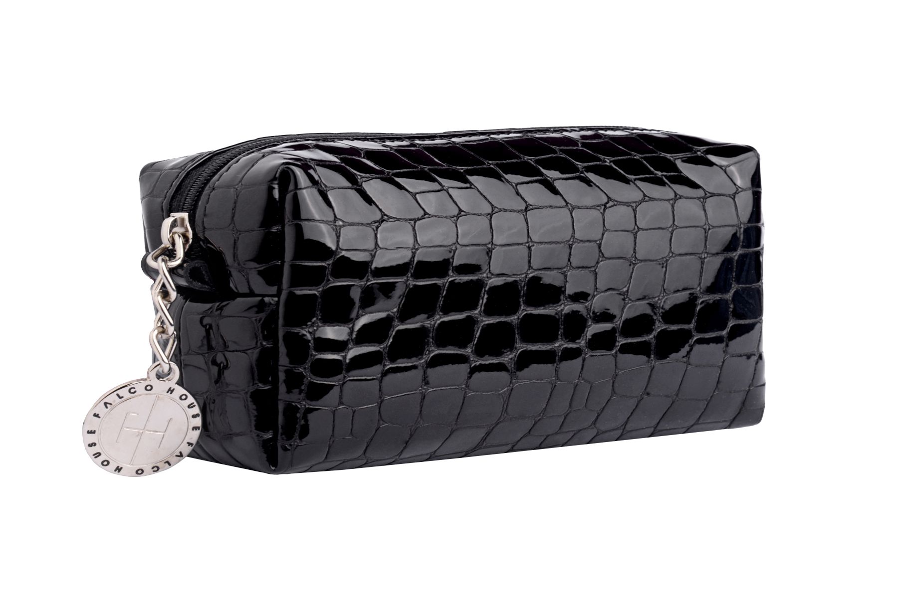 Falco ženski neseser - Crna kroko lak 7113-11