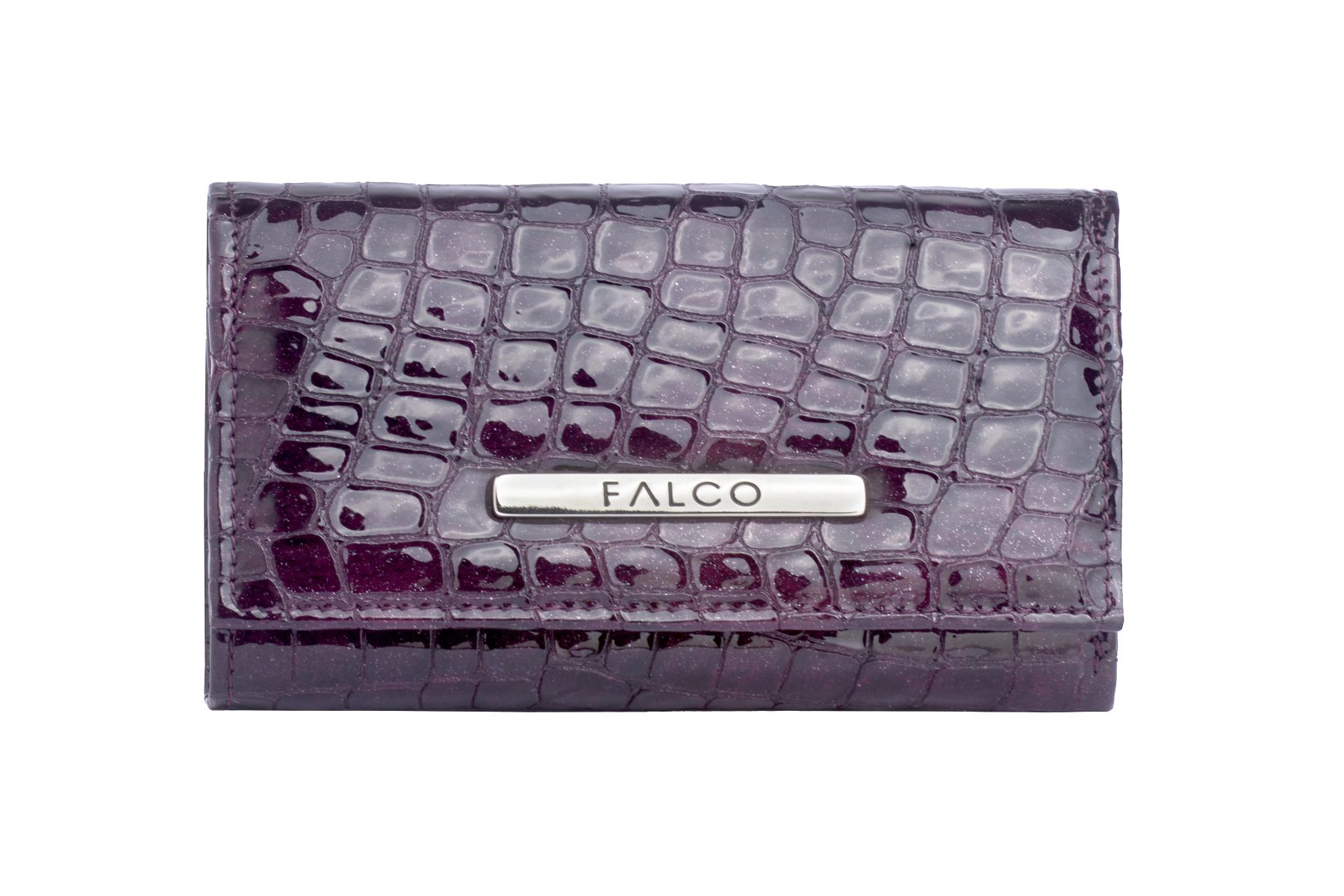 Falco ženski novčanik- Ljubičasti kroko lak 1532-161