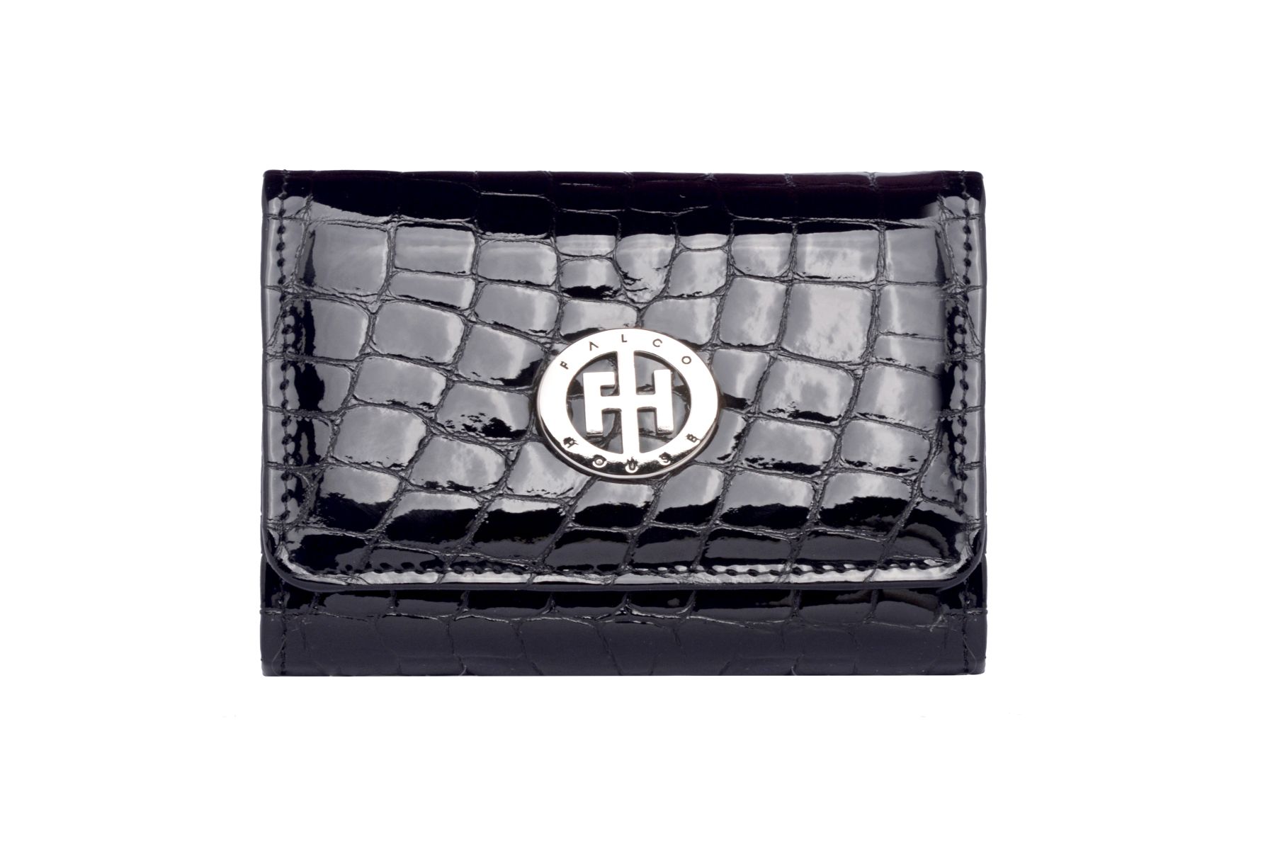 Falco ženski novčanik- Crni kroko lak 1554-11